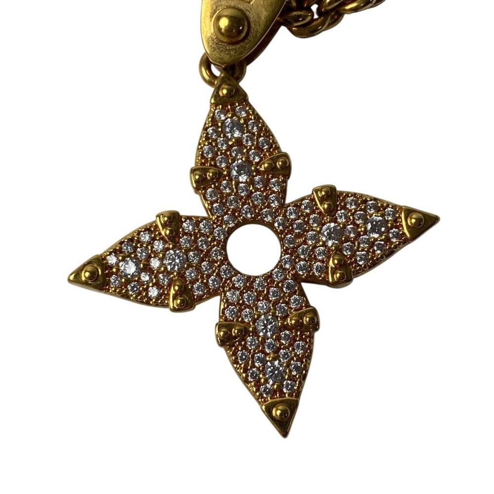 LOUIS VUITTON Gold Necklace - Picture 4 of 9